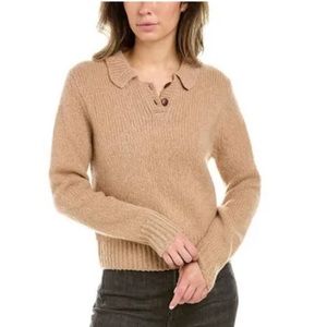 Alex Mill Womens Frank Wool-Blend Sweater, Beige | Color: Tan | size small